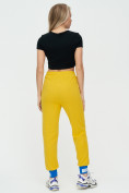 Купить Спортивные брюки женские желтого цвета 1307J, фото 5