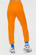 Купить Спортивные брюки женские оранжевого цвета 1307O, фото 10