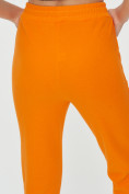 Купить Спортивные брюки женские оранжевого цвета 1307O, фото 19