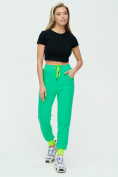 Купить Спортивные брюки женские зеленого цвета 1307Z, фото 2