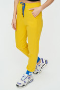 Купить Спортивные брюки женские желтого цвета 1307J, фото 13