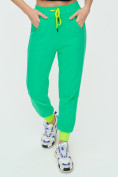 Купить Спортивные брюки женские зеленого цвета 1307Z, фото 11