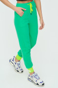 Купить Спортивные брюки женские зеленого цвета 1307Z, фото 12