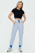 Купить Спортивные брюки женские голубого цвета 1307Gl