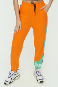 Купить Штаны джоггеры женские оранжевого цвета 1309O, фото 11