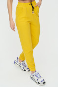 Купить Штаны джоггеры женские желтого цвета 1312J, фото 13
