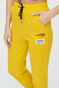 Купить Штаны джоггеры женские желтого цвета 1312J, фото 17