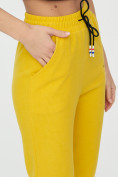 Купить Штаны джоггеры женские желтого цвета 1312J, фото 18