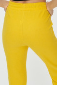 Купить Штаны джоггеры женские желтого цвета 1312J, фото 19