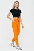 Купить Штаны джоггеры женские оранжевого цвета 1312O, фото 4