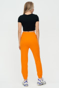 Купить Штаны джоггеры женские оранжевого цвета 1312O, фото 7