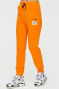 Купить Штаны джоггеры женские оранжевого цвета 1312O, фото 9
