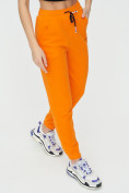 Купить Штаны джоггеры женские оранжевого цвета 1312O, фото 12