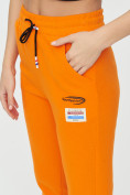 Купить Штаны джоггеры женские оранжевого цвета 1312O, фото 14