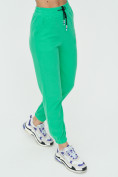 Купить Штаны джоггеры женские зеленого цвета 1312Z, фото 5