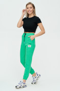 Купить Штаны джоггеры женские зеленого цвета 1312Z, фото 9