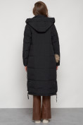 Купить Пальто утепленное с капюшоном зимнее женское черного цвета 132132Ch, фото 28