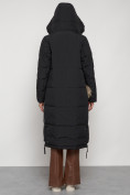 Купить Пальто утепленное с капюшоном зимнее женское черного цвета 132132Ch, фото 33