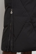 Купить Пальто утепленное с капюшоном зимнее женское черного цвета 132227Ch, фото 13