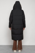 Купить Пальто утепленное с капюшоном зимнее женское черного цвета 132227Ch, фото 20