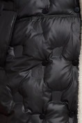 Купить Пальто утепленное с капюшоном зимнее женское черного цвета 132290Ch, фото 16