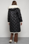 Купить Пальто утепленное с капюшоном зимнее женское черного цвета 132290Ch, фото 25