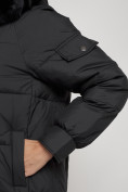 Купить Куртка зимняя женская модная с мехом черного цвета 13301Ch, фото 12