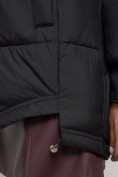 Купить Куртка зимняя женская модная с мехом черного цвета 13301Ch, фото 15