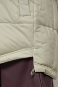 Купить Куртка зимняя женская модная с мехом светло-зеленого цвета 13301ZS, фото 17