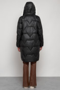 Купить Пальто утепленное с капюшоном зимнее женское черного цвета 13305Ch, фото 20