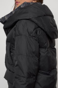 Купить Зимняя женская куртка модная с капюшоном черного цвета 133105Ch, фото 18