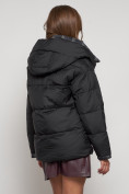 Купить Зимняя женская куртка модная с капюшоном черного цвета 133105Ch, фото 6