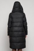 Купить Пальто утепленное с капюшоном зимнее женское черного цвета 133127Ch, фото 25