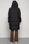 Купить Пальто утепленное с капюшоном зимнее женское черного цвета 133208Ch, фото 23