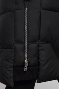 Купить Пальто утепленное с капюшоном зимнее женское черного цвета 13332Ch, фото 13