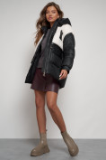 Купить Куртка зимняя женская модная из овчины черного цвета 13335Ch, фото 14