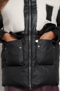 Купить Куртка зимняя женская модная из овчины черного цвета 13335Ch, фото 7