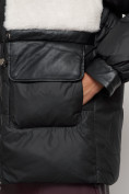 Купить Куртка зимняя женская модная из овчины черного цвета 13335Ch, фото 9