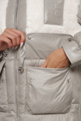 Купить Куртка зимняя женская модная из овчины светло-коричневого цвета 13335SK, фото 12