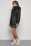 Купить Куртка зимняя женская модная с капюшоном черного цвета 13338Ch, фото 2
