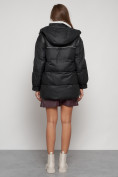 Купить Куртка зимняя женская модная с капюшоном черного цвета 13338Ch, фото 4