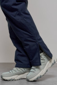 Купить Полукомбинезон утепленный женский зимний горнолыжный темно-синего цвета 1333TS, фото 11