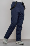 Купить Полукомбинезон утепленный женский зимний горнолыжный темно-синего цвета 1333TS, фото 7