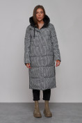 Купить Пальто утепленное двухстороннее женское черного цвета 13343Ch, фото 12