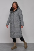Купить Пальто утепленное двухстороннее женское черного цвета 13343Ch, фото 13