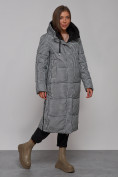 Купить Пальто утепленное двухстороннее женское черного цвета 13343Ch, фото 14