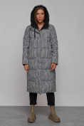 Купить Пальто утепленное двухстороннее женское черного цвета 13343Ch, фото 16