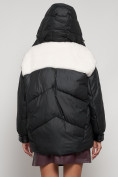 Купить Куртка зимняя женская модная из овчины черного цвета 13350Ch, фото 8