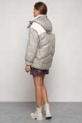 Купить Куртка зимняя женская модная из овчины светло-коричневого цвета 13350SK, фото 17