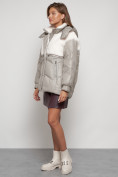 Купить Куртка зимняя женская модная из овчины светло-коричневого цвета 13350SK, фото 2